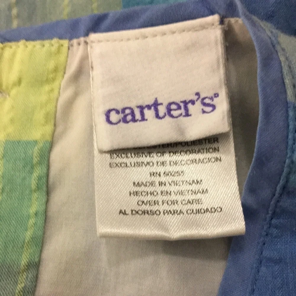 Carter’s 2T Blue & Yellow Plaid Summer Dress